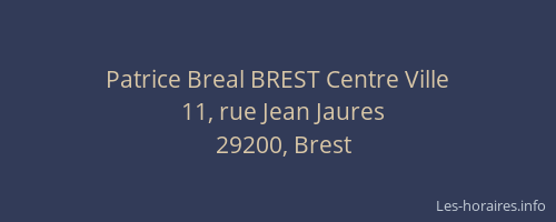 Patrice Breal BREST Centre Ville