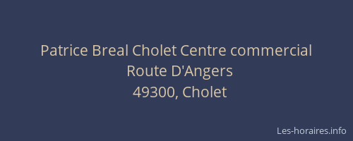 Patrice Breal Cholet Centre commercial