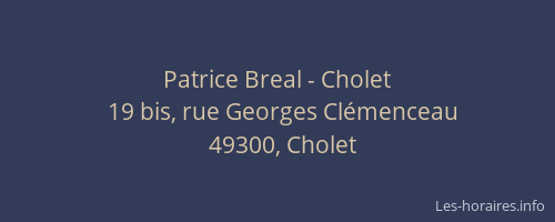 Patrice Breal - Cholet