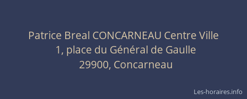 Patrice Breal CONCARNEAU Centre Ville