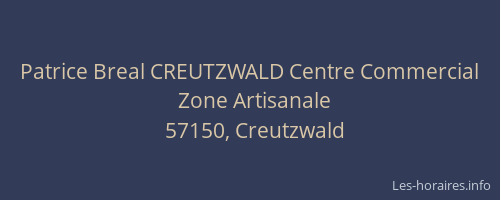 Patrice Breal CREUTZWALD Centre Commercial