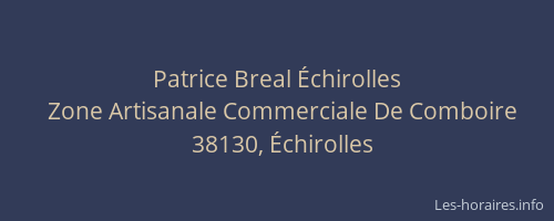 Patrice Breal &Eacute;chirolles