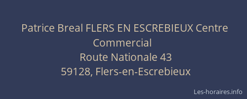 Patrice Breal FLERS EN ESCREBIEUX Centre Commercial