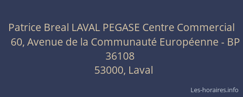 Patrice Breal LAVAL PEGASE Centre Commercial