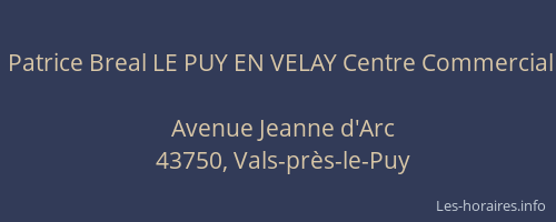 Patrice Breal LE PUY EN VELAY Centre Commercial
