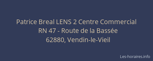 Patrice Breal LENS 2 Centre Commercial