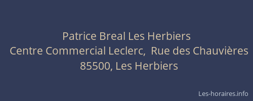 Patrice Breal Les Herbiers