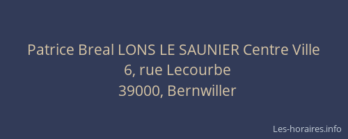 Patrice Breal LONS LE SAUNIER Centre Ville