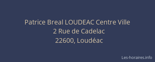 Patrice Breal LOUDEAC Centre Ville