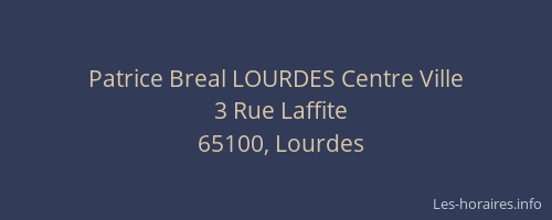 Patrice Breal LOURDES Centre Ville