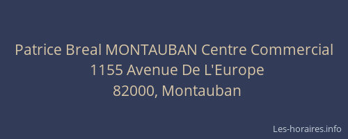 Patrice Breal MONTAUBAN Centre Commercial