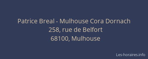 Patrice Breal - Mulhouse Cora Dornach