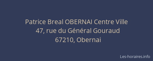 Patrice Breal OBERNAI Centre Ville