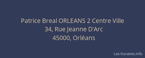 Patrice Breal ORLEANS 2 Centre Ville