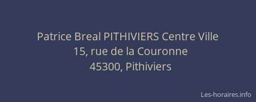 Patrice Breal PITHIVIERS Centre Ville