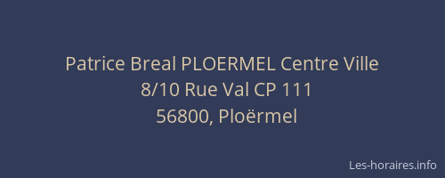 Patrice Breal PLOERMEL Centre Ville