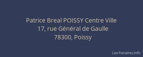 Patrice Breal POISSY Centre Ville