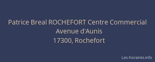 Patrice Breal ROCHEFORT Centre Commercial
