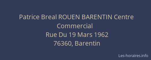 Patrice Breal ROUEN BARENTIN Centre Commercial