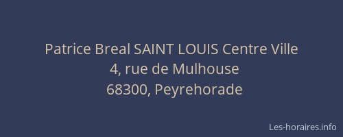 Patrice Breal SAINT LOUIS Centre Ville