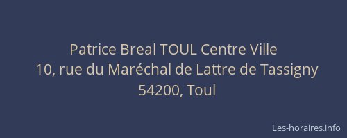 Patrice Breal TOUL Centre Ville