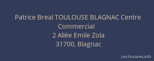 Patrice Breal TOULOUSE BLAGNAC Centre Commercial