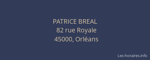 PATRICE BREAL