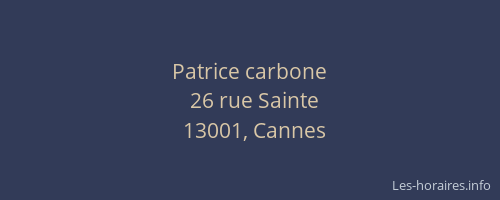 Patrice carbone