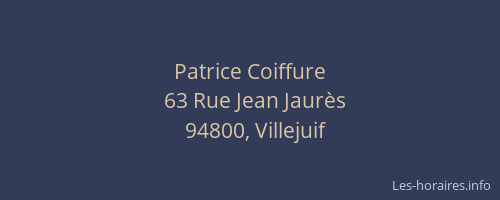 Patrice Coiffure