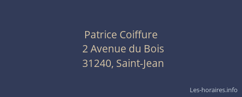 Patrice Coiffure