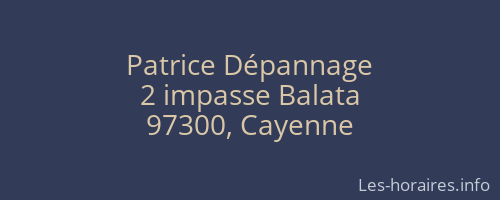 Patrice Dépannage