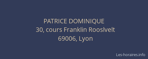 PATRICE DOMINIQUE