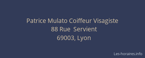 Patrice Mulato Coiffeur Visagiste