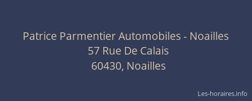 Patrice Parmentier Automobiles - Noailles