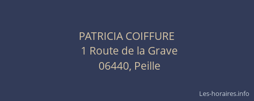 PATRICIA COIFFURE