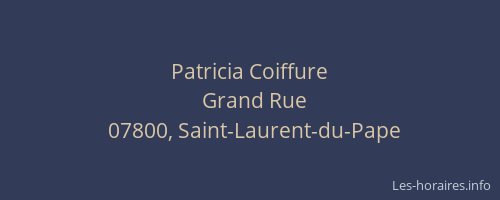 Patricia Coiffure