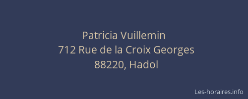 Patricia Vuillemin