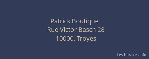 Patrick Boutique