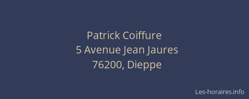 Patrick Coiffure