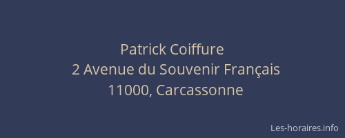 Patrick Coiffure