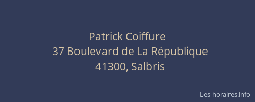 Patrick Coiffure