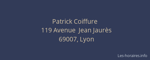 Patrick Coiffure