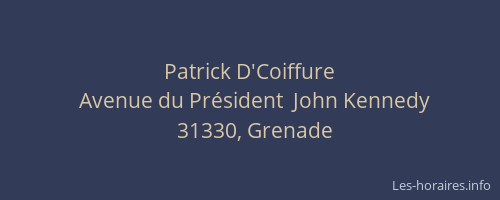 Patrick D'Coiffure