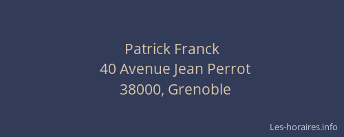 Patrick Franck