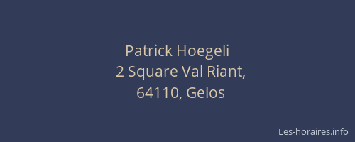 Patrick Hoegeli