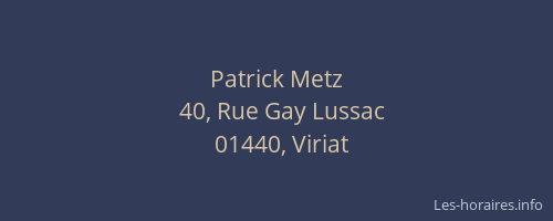 Patrick Metz