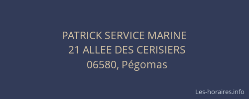 PATRICK SERVICE MARINE