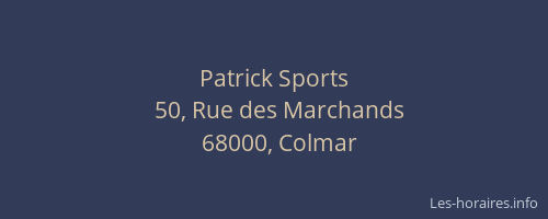 Patrick Sports