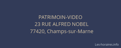 PATRIMOIN-VIDEO