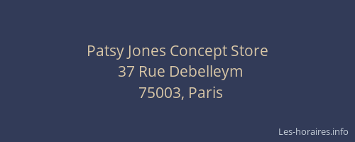 Patsy Jones Concept Store